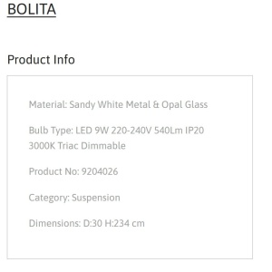 Pendul LED design circular BOLITA diametru-30cm, NVL-9204026 246276 universul-luminii.ro