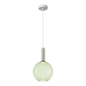 Pendul LED design decorativ LIORA verde clar/alb - Img 2