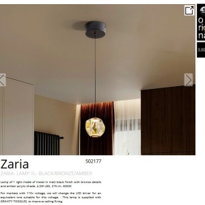 Pendul LED design decorativ modern Zaria 72216 universul-luminii.ro