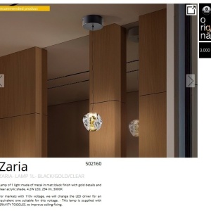 Pendul LED design decorativ modern Zaria 86326 universul-luminii.ro