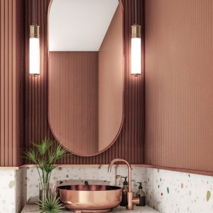 Pendul LED design elegant Omi I auriu - Img 2
