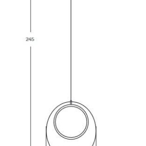 Pendul LED design modern decorativ NICOLE amber 144876 universul-luminii.ro