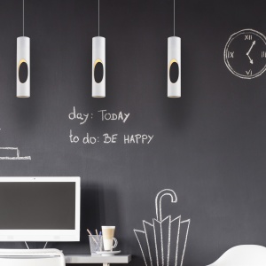 Pendul LED design modern Golden alb P0177 WH MX 42606 universul-luminii.ro