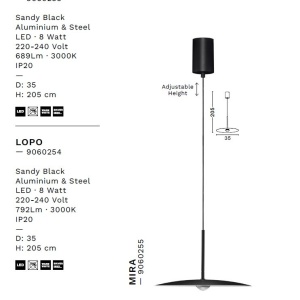 Pendul LED design modern LOPO 245786 universul-luminii.ro