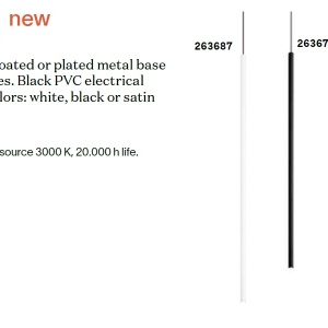 Pendul LED design tubular FILO SP1 OTTONE - Img 2