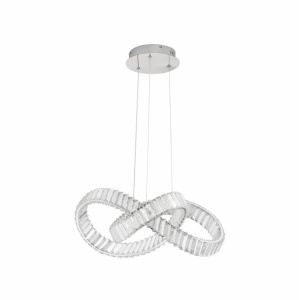 Pendul LED dimabil, cristal design elegant CONCETO crom - Img 1