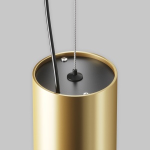 Pendul LED iluminat design tehnic Efir D-9,5cm 25W auriu 227376 universul-luminii.ro