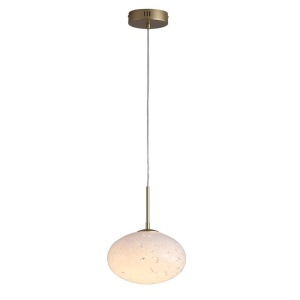 Pendul LED metal auriu sticla decorativa Confetti
