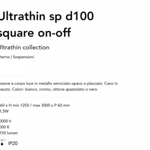 Pendul LED minimalist Ultrathin sp d100 square on-off alama - Img 5