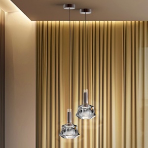 Pendul LED modern design decorativ Scarlet 1L silver 160616 universul-luminii.ro
