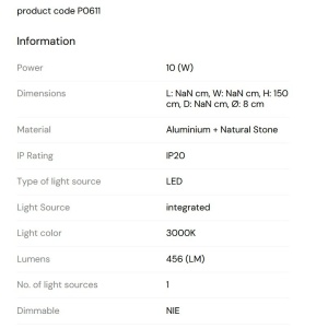 Pendul LED modern, Travertin, Verdes - Img 2