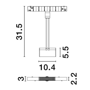 Pendul LED, Modul flexibil pentru sina magnetica Breda 161856 universul-luminii.ro