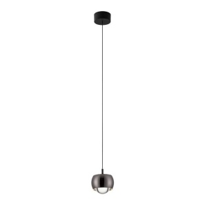Pendul LED stil minimalist CONGA crom negru