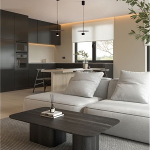 Pendul LED stil minimalist EDEM negru 232696 universul-luminii.ro