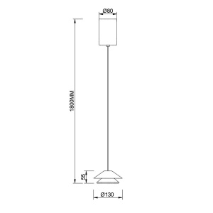 Pendul LED stil minimalist PICCOLA negru MA-9033 - Img 3