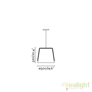 Pendul lemn design deosebit diametru 50cm STOOD 29848 - Img 5