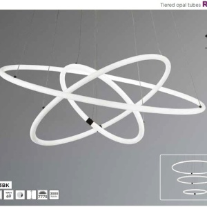 Pendul, Lustra suspendata cu 3 inele, design modern LED, Revolve - Img 3