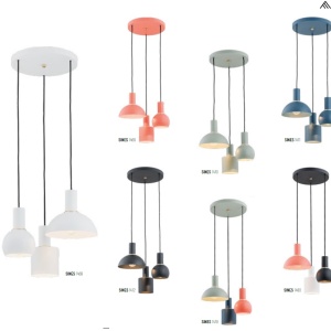Pendul, Lustra suspendata design minimalist SINES 12cm, negru 201896 universul-luminii.ro