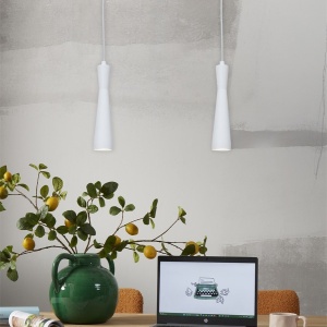 Pendul metal design modern Bordeaux alb 141766 universul-luminii.ro