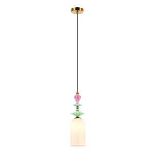 Pendul modern cu elemente ceramice si sticla Mahala