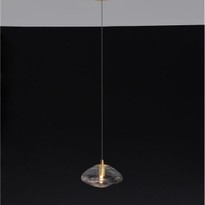 Pendul modern design decorativ KING auriu D-16cm 108626 universul-luminii.ro