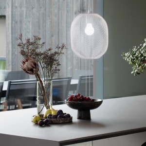 Pendul modern design decorativ Net sp1 d24 alb 142446 universul-luminii.ro