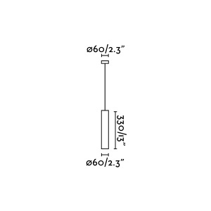 Pendul modern design minimalist STAN negru 190386 universul-luminii.ro