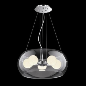 Pendul modern diametru 48,5cm AUDI-10 SP5 TRASPARENTE 016863 - Img 1