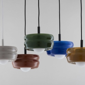 Pendul modern, Living, Hol, Scara, Sticla, Teracota, TEVO 245676 universul-luminii.ro