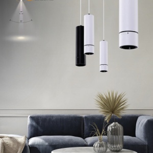 Pendul modern minimalist cu spot LED reglabil GALILEO 1 alb 97856 universul-luminii.ro