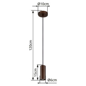 Pendul stil minimalist JAMES bronz 162106 universul-luminii.ro