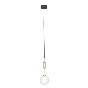 Pendul suspendat din metal auriu 33cm si glob sticla Ero I - Img 2