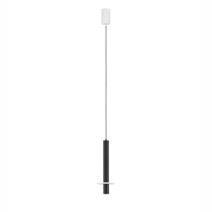 Pendul tub subtire aluminiu negru si alabastru LED NOEMI - Img 2
