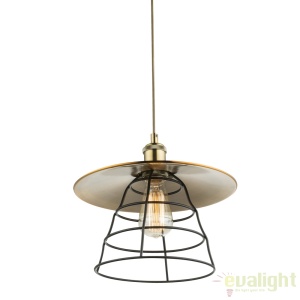 Pendul vintage design industrial style VIEJO diam. 22cm 15086H GL 44776 universul-luminii.ro