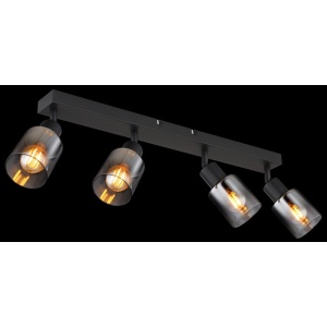 Plafoniera 4L design modern Hubertus negru 134906 universul-luminii.ro