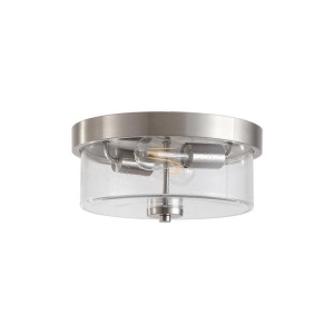 Plafoniera baie metal argintiu satin sticla IP44 Preston 2L 632266 universul-luminii.ro
