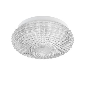 Plafoniera baie moderna 30cm IP44 Clam sticla clara NVL-9738255