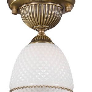Plafoniera clasica design italian din alama si sticla 8601 RA-PL. 8601/1 101556 universul-luminii.ro