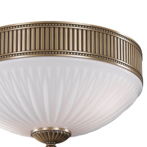 Plafoniera clasica design italian din alama, sticla 9250 RA-PL. 9250/2 102526 universul-luminii.ro