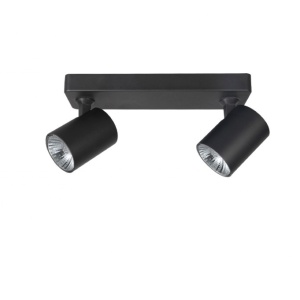 Plafoniera cu 2 spoturi directionabile de tavan/plafon EXO 2 neagra ZZ AZ3195 80636 universul-luminii.ro