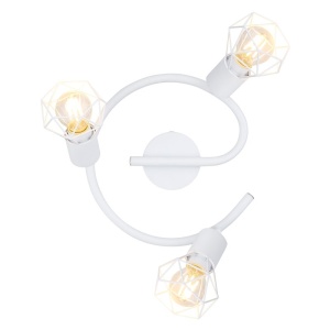 Plafoniera cu 3 spoturi design industrial XARA I alb 23cm 114146 universul-luminii.ro
