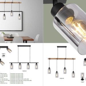 Plafoniera cu 3 spoturi directionabile design modern HADERA negru 210546 universul-luminii.ro