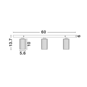 Plafoniera cu 3 spoturi GU10 ZELOS negru 630796 universul-luminii.ro