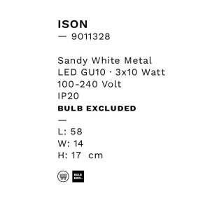 Plafoniera cu 3 spoturi Ison alb 238276 universul-luminii.ro