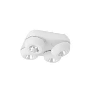 Plafoniera cu 4 spoturi LED directionabile Gon alb NVL-9105203