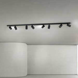 Plafoniera cu 8 Spoturi stil minimalist modern SEAN negru - Img 7