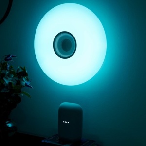 Plafoniera cu LED RGB, difuzor Bluetooth si protectie IP54 Djay Smart Colour 221006 universul-luminii.ro