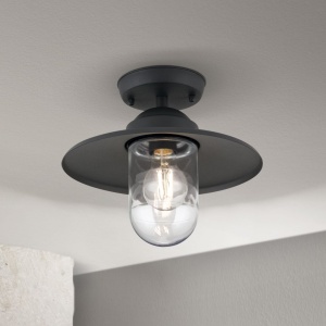 Plafoniera de exterior stil vintage IP44 EDWARD antracit 157336 universul-luminii.ro