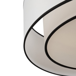 Plafoniera design modern Bergamo alb, negru 119256 universul-luminii.ro