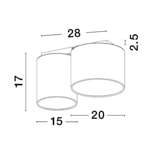 Plafoniera design modern BRYSON 214226 universul-luminii.ro